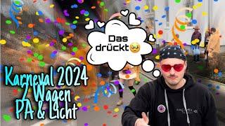 KARNEVAL 2k24 mit MACRON DJ-Service | 2 Karnevalswagen | PA & Lichttechnik