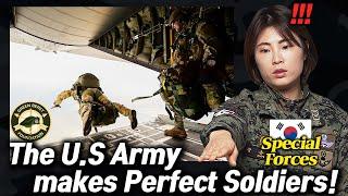 Korean Female Special Forces Reacts to U S  Army Special Forces Green Berets Training