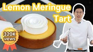 The Best Lemon Meringue Tart recipe | Incredible piping technique