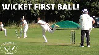 WICKET FIRST BALL! | Club Cricket Highlights - Castor & Ailsworth CC vs Stamford Town CC