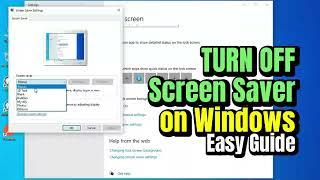 How to Turn Off Screen Saver on Windows 10/11