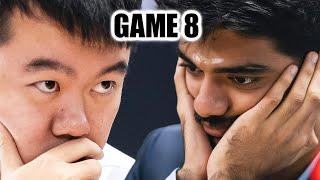 Ding vs Gukesh || GAME 8 || FIDE World Chess Championship Match 2024