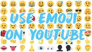 Emoji  on Youtube ▶️ Title and Text by Chung Dha
