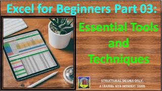 Essential Tools and Techniques: Excel for Beginners Part-03 #ExcelBasics #ExcelTutorial #ExcelTips