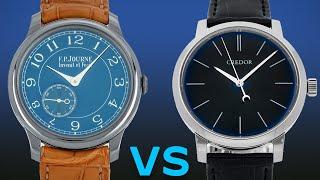 Seiko Credor Eichi II VS F.P. Journe Chronometre Bleu Luxury Watch Review Comparison