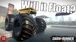SnowRunner: Does The NEW Mega Bus FLOAT?
