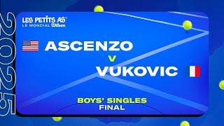 Les Petits As 2025 | Boys Singles Final | Tristan ASCENZO vs. Mario VUKOVIC