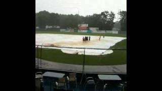 Rain delay at coastal plain league championship game