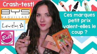 BYS maquillage, Bell, Lovely : test et avis // base, fond de teint, palette yeux et teint etc...