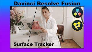 Surface Tracker in DaVinci Resolve Fusion - "Harry Potter newspaper effect"