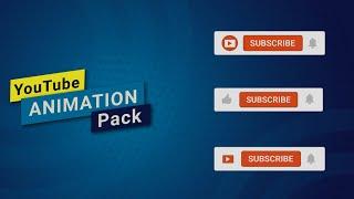 YouTube Subscribe Button Pack I Green Screen I Animated I Greenflixindia