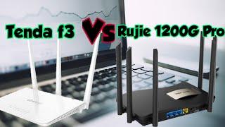 Tenda f3 Vs Rujie 1200G pro| Bandwidth Control test