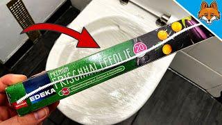 THEREFORE you should wrap Cling Film over your TOILET  (Ingenious TRICK) 