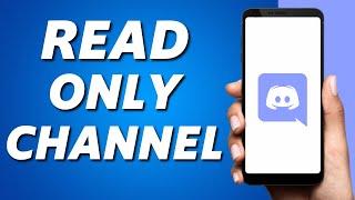 How to Create a Read Only Channel on Discord Mobile (2024)