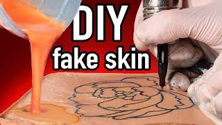 Never buy fake skin for tattoo practice!  Cheap, reusable, easy to make!