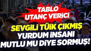 Sevgili TÜİK Çıkmış Yurdum İnsanı Mutlu mu Diye Sormuş! Tablo Utanç Verici! İsmail Dükel Yorumluyor