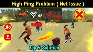 High Ping Problem Top 5 Solution Free Fire || How to Fix Ping Problem || How To Solve Ping Problem