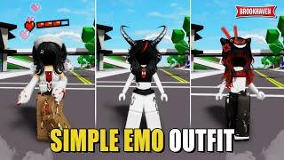 OUTFIT SIMPLE EMO For Girl Di Brookhaven ID/CODES - Roblox