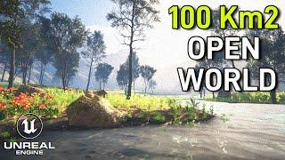 How to Create a MASSIVE Open World Landscape (100 km2 map) - Unreal Engine 5 Tutorial