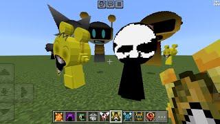 All Sprunki Horror Version vs Every Realistic Sprunki Mod for Minecraft PE