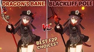 Hu tao Dragon's Bane vs Blackcliff Pole Quick Comparison