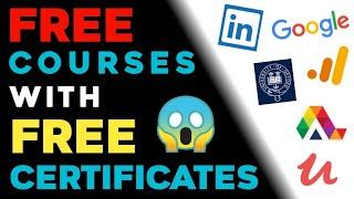 Free Online Courses 2021 with Free Certificates | 100 % Verified Certificate For Free