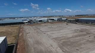 Drone footage of the site where eStore Logistics' next Melbourne fulfillment centre will located