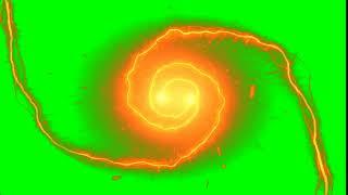 Amazing Fire Vortex Animation (green screen)