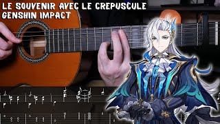 Le Souvenir Avec Le Crepuscule / Sinner's Finale - Genshin Impact | Fingerstyle Tutorial + TAB