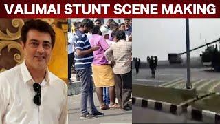 Valimai Mass Stunt Scene Making - Viral Video | Ajith | Wetalkiess