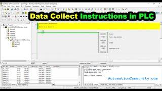 Data Collect Instructions in PLC - Omron Course Tutorials
