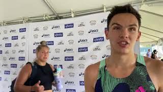 Hobbs Kessler after 1:45.80 PB in the 800m at the NYC Grand Prix