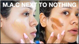 MAC NEXT TO NOTHING | SWATCHES + DEMO