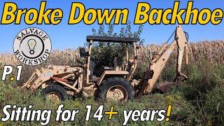 I GAMBLED $600 on this Backhoe, sight UNSEEN?? Was the MF WORTH it?!? ~ Broke Down Backhoe ~ Part 1