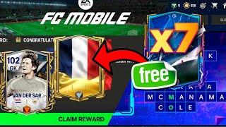 Free 7x Players in Heroes Event in FC Mobile 24!! How to complete Cross Board? Free Van Der Sar