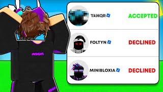 I Sent A Friend Request To 50 Roblox Bedwars Youtubers..