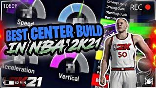 THE BEST CENTER BUILD IN NBA 2K21!