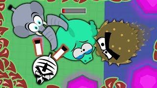 Mope.io THE MOST INSANE ELEPHANT &  ZEBRA TROLLING | LEGENDARY PUFFERFISH & FALCON TROLL in Mope.io