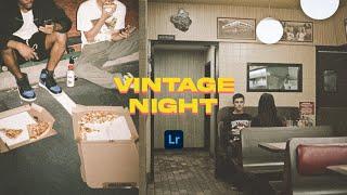 Vintage Night - Lightroom Editing Tutorial | Vintage Preset | Vintage Photo Editing | Night Film