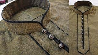 Latest High Neck kurta design 2021/// How to make desiger kurta For Men Urdu/Hindi