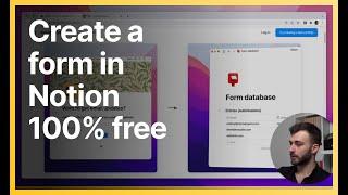 How to create a Notion Form: embed + collect replies in Notion! (FREE!)