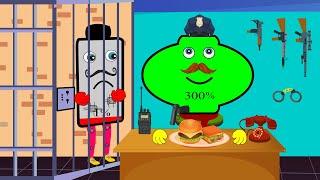  Police vs poor criminal  Mobile Battery Charging Animation || FasT Mew