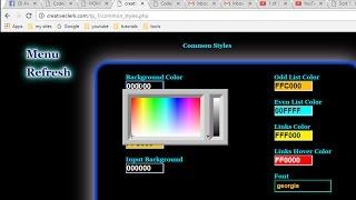 How to create a color picker with jscolors