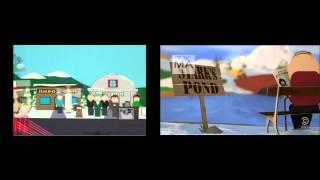 South Park Intro from season 1 compared to season 18