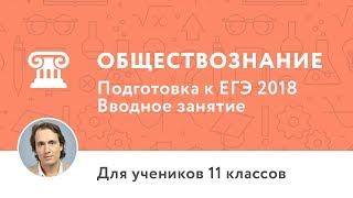 Вводное занятие по курсу «Подготовка к ЕГЭ по обществознанию 11 класс»