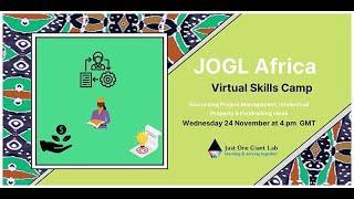 JOGL Africa: Virtual Skills Camp 2021