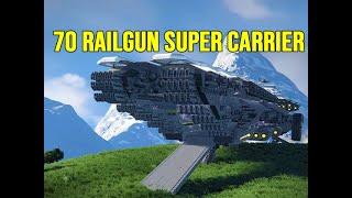 70 RAILGUN SUPER CARRIER - MSI Crescendo - Space Engineers