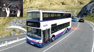 Volvo B7TL Bus | Realistic Drive on the Transfagarasan Highway - Assetto Corsa | Steering Wheel