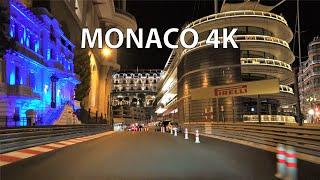 Monaco 4K - Night Drive - Europe's Billionaire Resort City