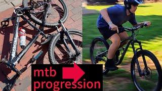 MY 1 1/2 YEAR MTB PROGRESSION